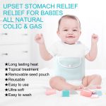 Baby Colic, Gas and Upset Stomach Relief,Heated Tummy Wrap,Infant Swaddling Belly Belt with Soothing Warmth,Newborns Bellyband,Relieve intestinal colic, Soothe Colic Discomfort,Hot water bottles(Blue) - Image 2